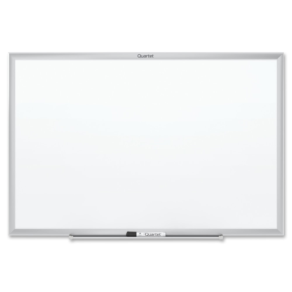 Quartet Classic Magnetic Dry-Erase Whiteboard, 36in x 48in, Aluminum Frame With Silver Finish