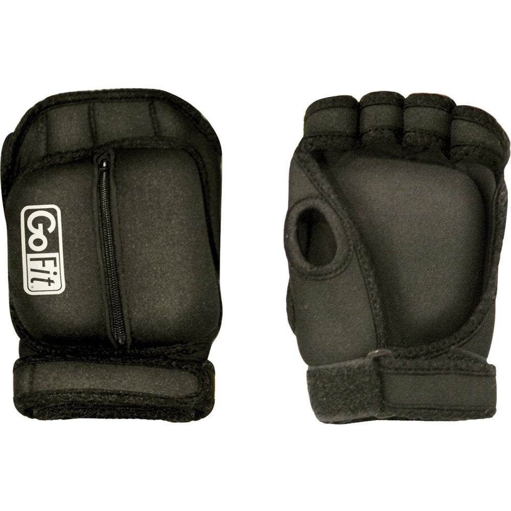 GoFit Weighted Aerobic Gloves - Hand Protection - Medium Size - Black