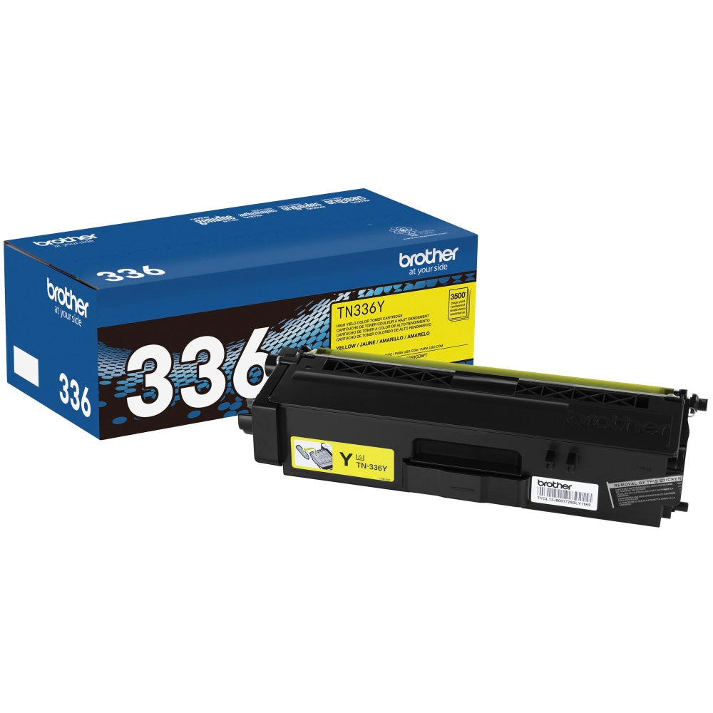 Brother TN-336 Yellow High Yield Toner Cartridge, TN-336Y