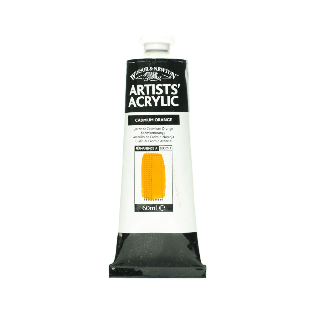 Winsor & Newton Professional Acrylic Colors, 60 mL, Cadmium Orange, 89