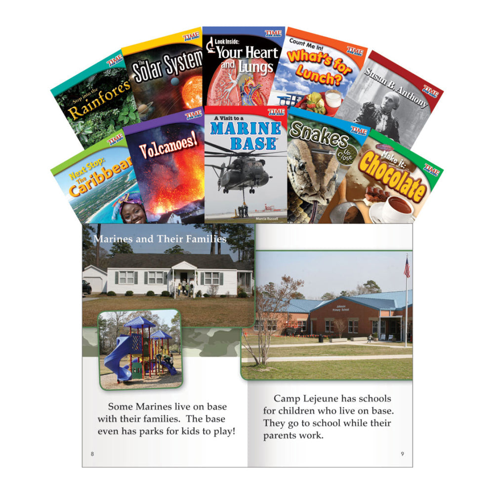 Teacher Created Materials TIME FOR KIDS Nonfiction Book Set, Set 3, Set Of 10 Books, Grade 2