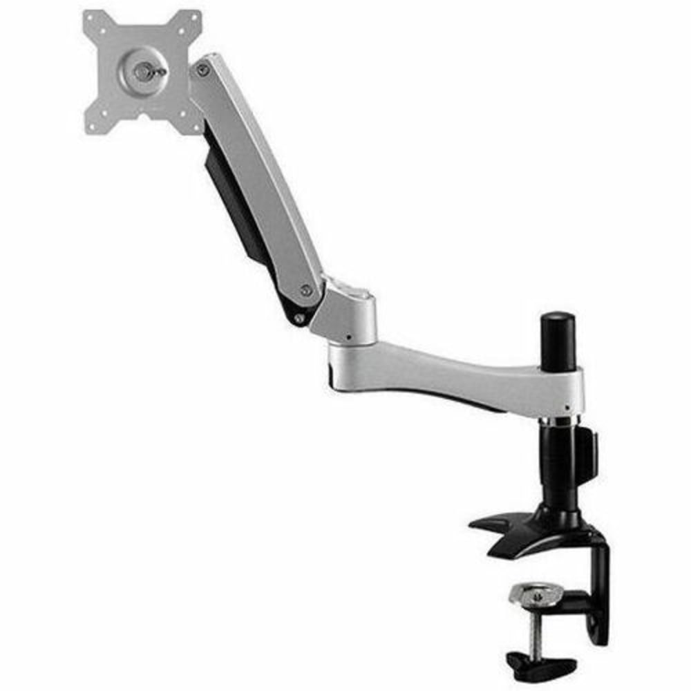 Amer Mounts Long Articulating Monitor Arm with Clamp Base for 15in-26in LCD/LED Flat Screens - Supports up to 22lb monitors, +90/- 20 degree tilt and VESA 75/100