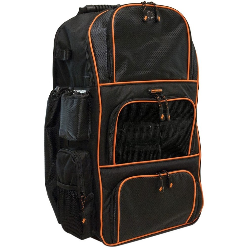 Mobile Edge Deluxe Carrying Case, 24inH x 17inW x 10inD, Black/Orange