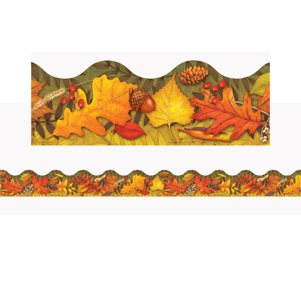 Trend Terrific Trimmers, Leaves of Autumn, 39ft Per Pack, Set Of 6 Packs