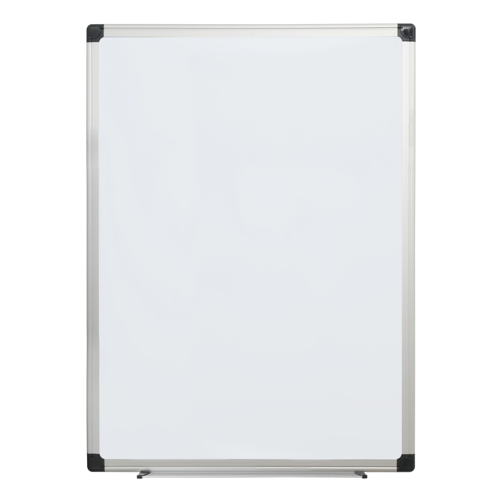 Office Depot Brand Non-Magnetic Melamine Dry-Erase Whiteboard, 36in x 48in, Aluminum Frame With Silver Finish