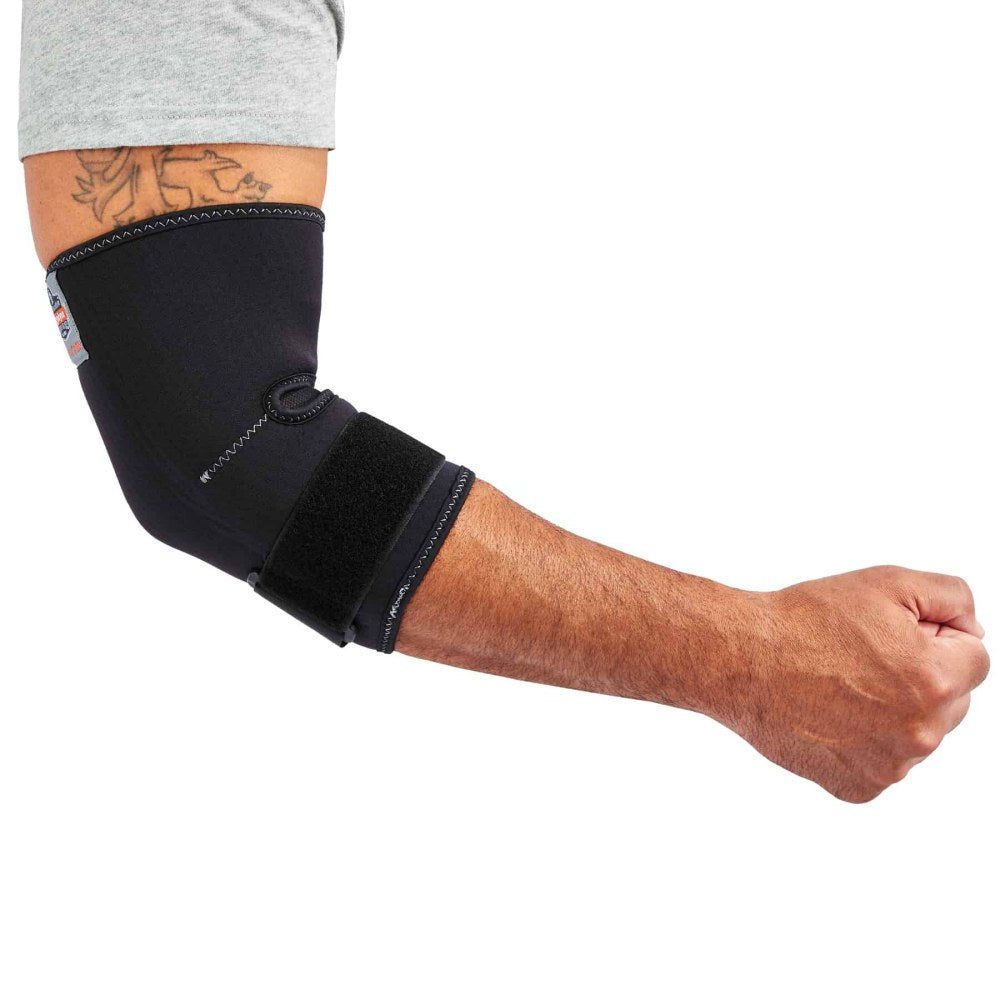 Ergodyne ProFlex 655 Elbow Sleeve With Strap, X-Large, Black