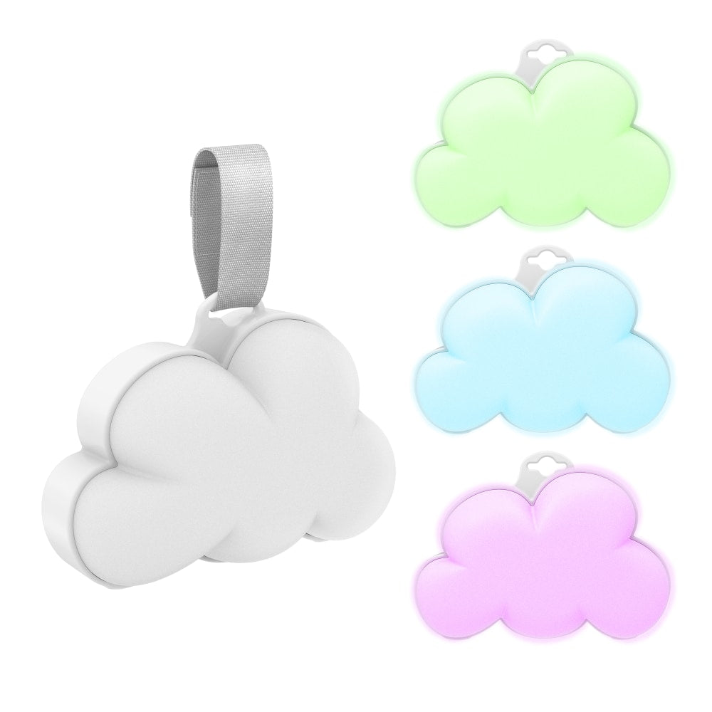 Pure Enrichment Baby Cloud Portable Sound Machine And Night Light, 3-1/2inH x 2inW x 5inD, Multicolor