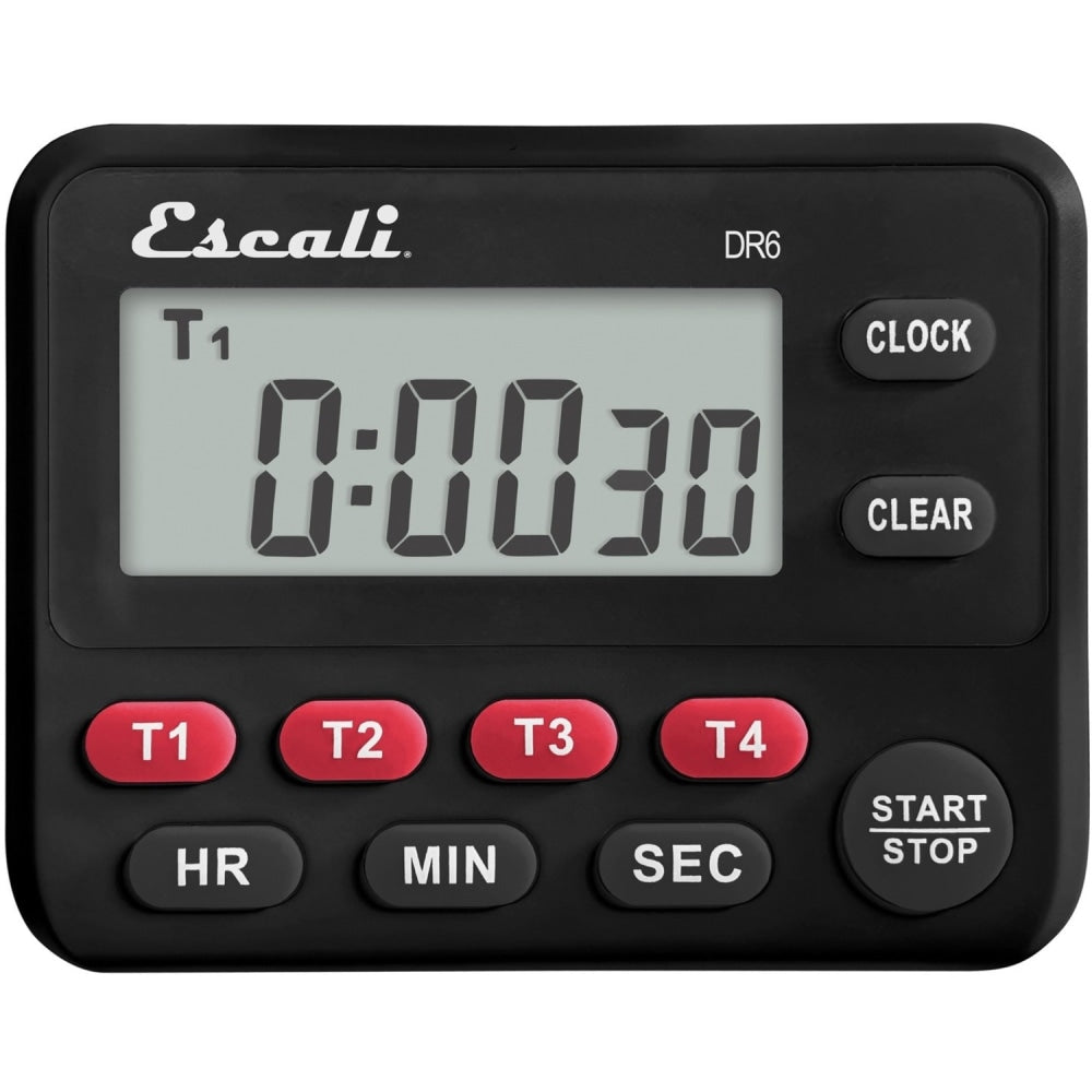 Escali Four Event 4-Day Wall-Mountable Digital Timer, Black