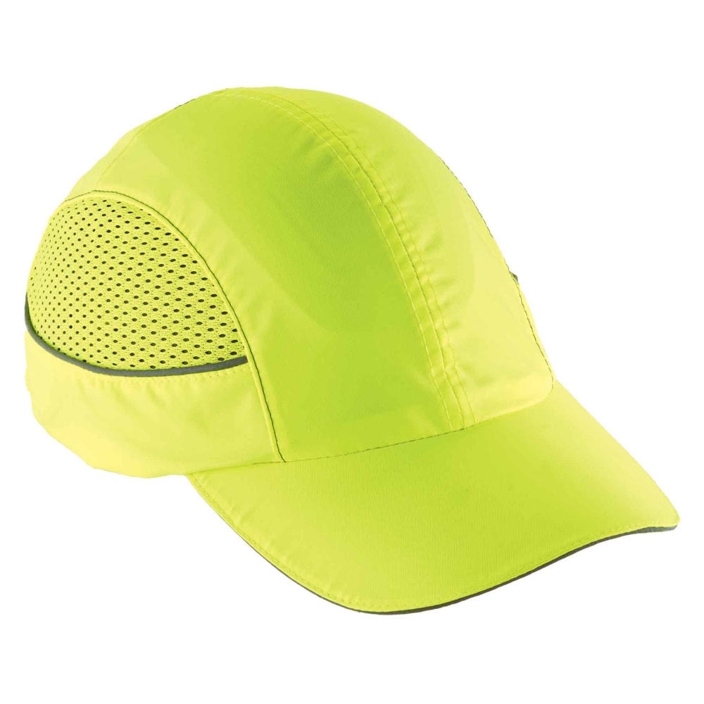 Ergodyne Skullerz 8960 Bump Cap With LED Lights, Long Brim, Lime