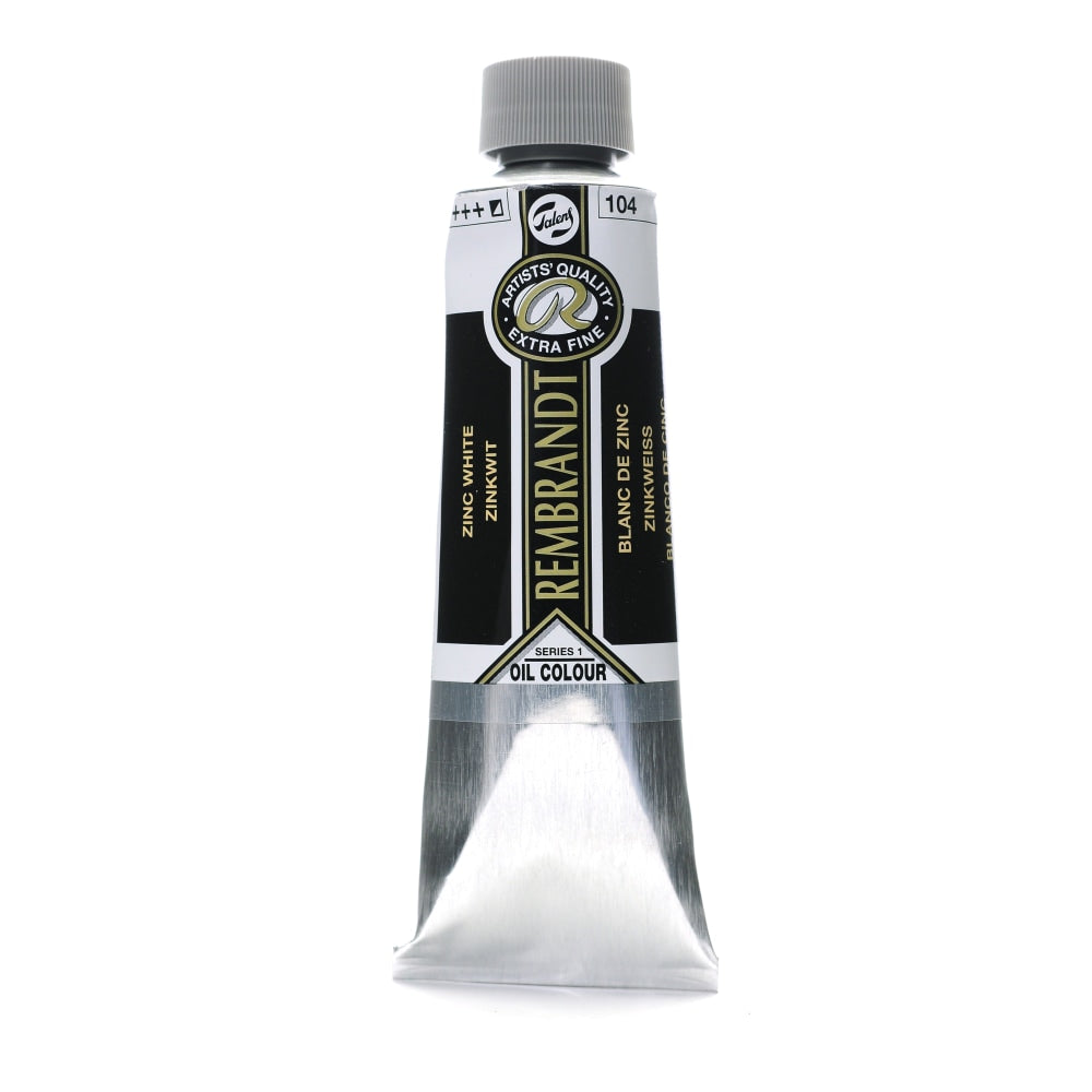 Rembrandt Artists Oil Colors, 150 mL, Zinc White, 104