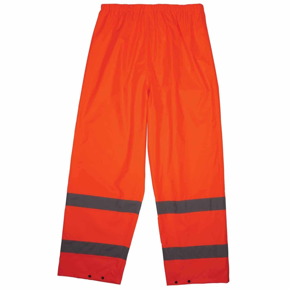 Ergodyne Glowear 8916 Class E Lightweight Hi-Vis Rain Pants, 3X, Orange