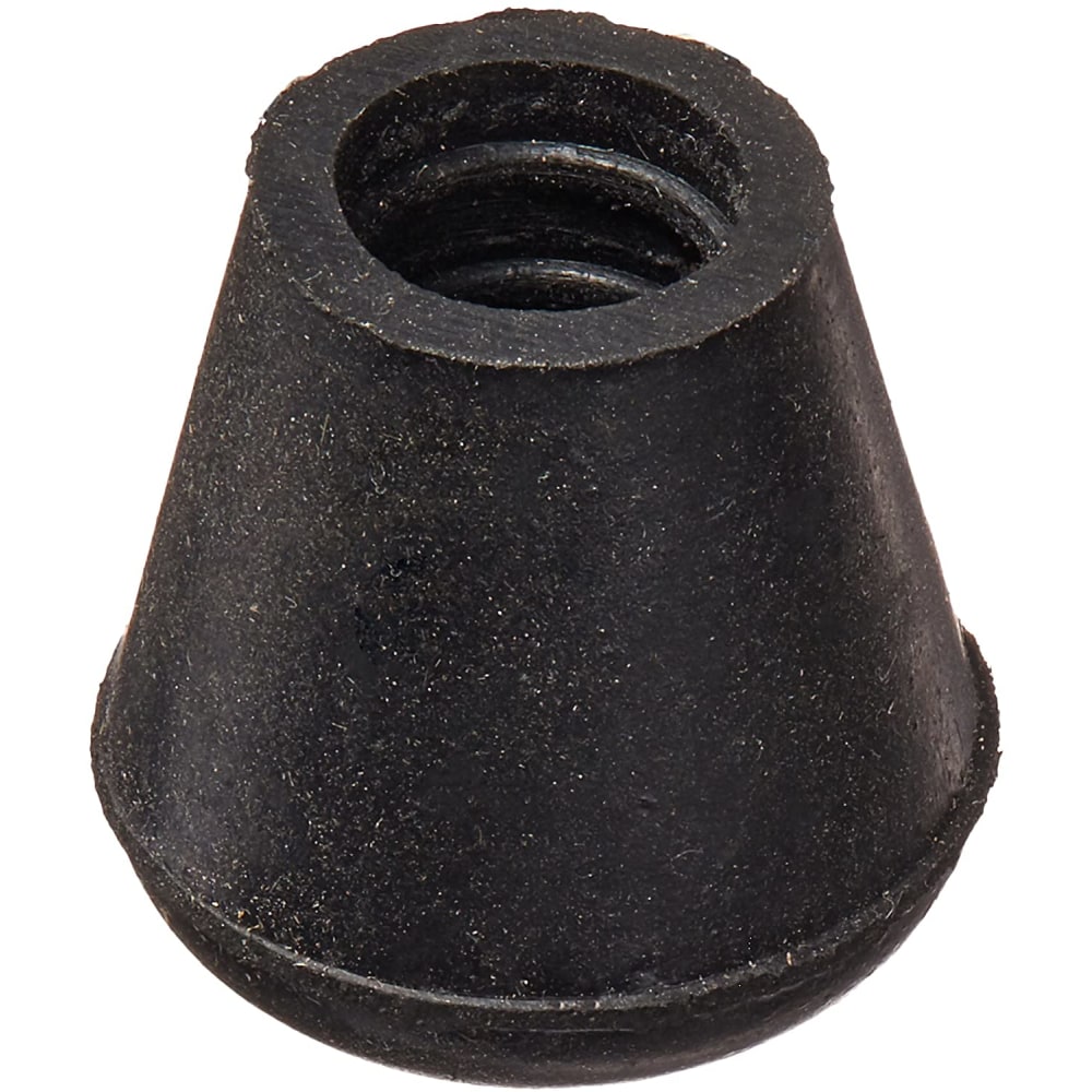 Brazos Rubber Cane Tip, 1/2in, Black