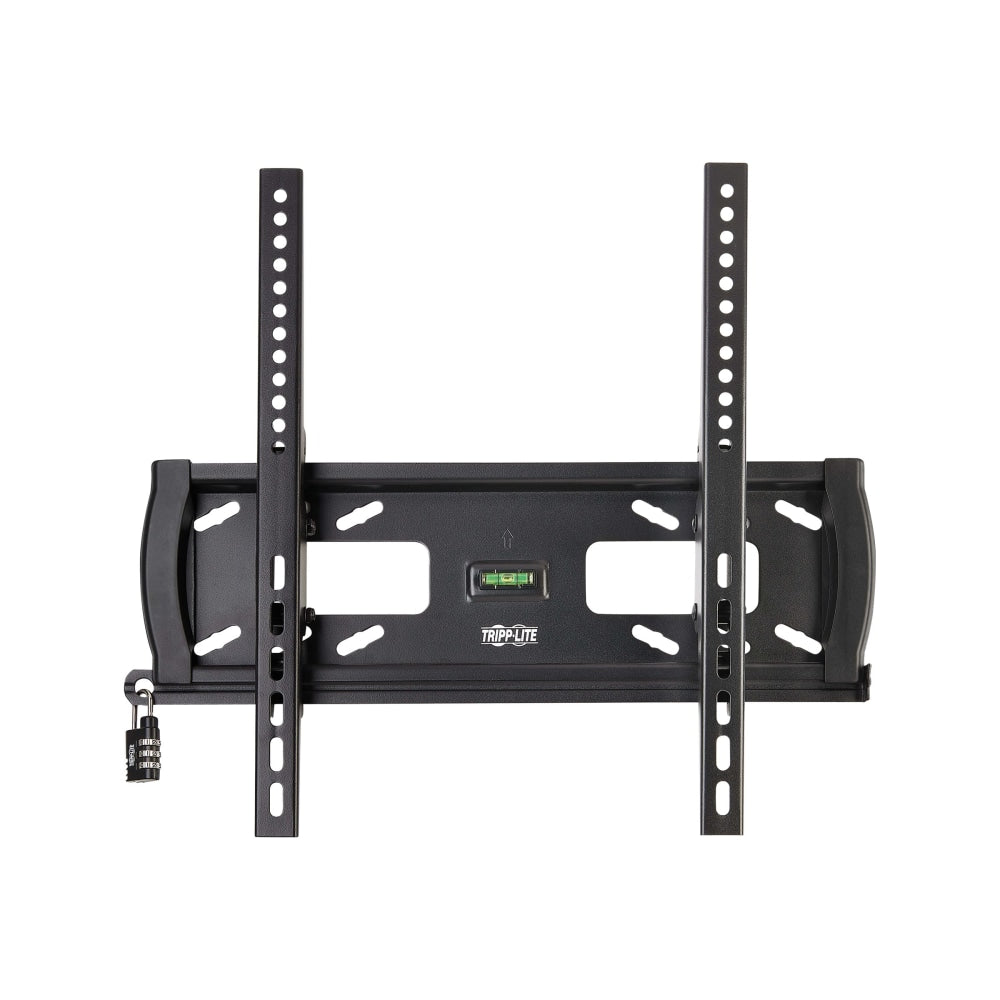 Eaton Tripp Lite Series Heavy-Duty Tilt Security Display TV Wall Mount for 32in to 55in TVs and Monitors, Flat or Curved Screens - Bracket - for flat panel - lockable - steel - black - screen size: 32in-55in - wall-mountable