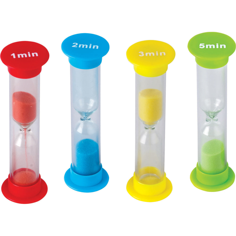 Teacher Created Resources Small Sand Timers Combo Packs, 4 Timers Per Pack, Set Of 6 Packs