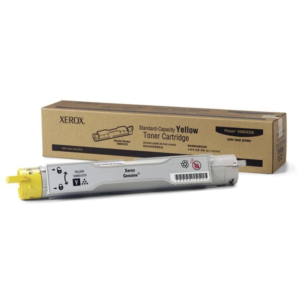 Xerox 6300 Yellow Toner Cartridge, 106R01075