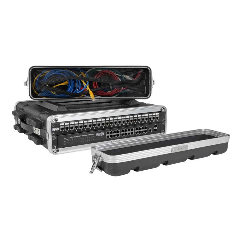 Tripp Lite 2U ABS ABS Server Rack Equipment Flight Case For Shipping And Transportation