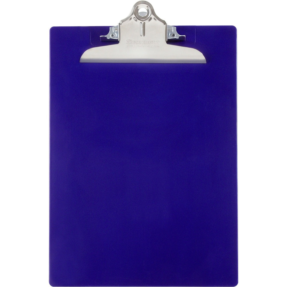 Saunders Plastic Clipboard, 8 1/2in x 12in, Blue