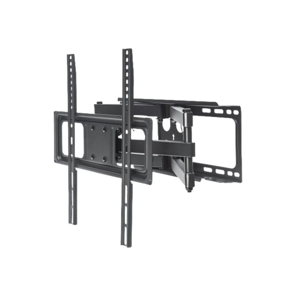 Manhattan TV & Monitor Mount, Wall, Full Motion, 1 screen, Screen Sizes: 32-55in, Black, VESA 100x100 to 400x400mm, Max 40kg, LFD, Tilt & Swivel with 3 Pivots, Lifetime Warranty - Bracket - for LCD TV / curved LCD TV - steel - black