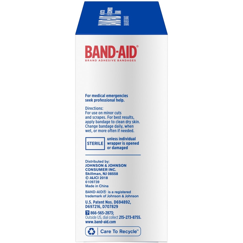 Band-Aid Flexible Fabric Adhesive Bandages - 1in - 1200/Carton - 100 Per Box - Beige - Fabric