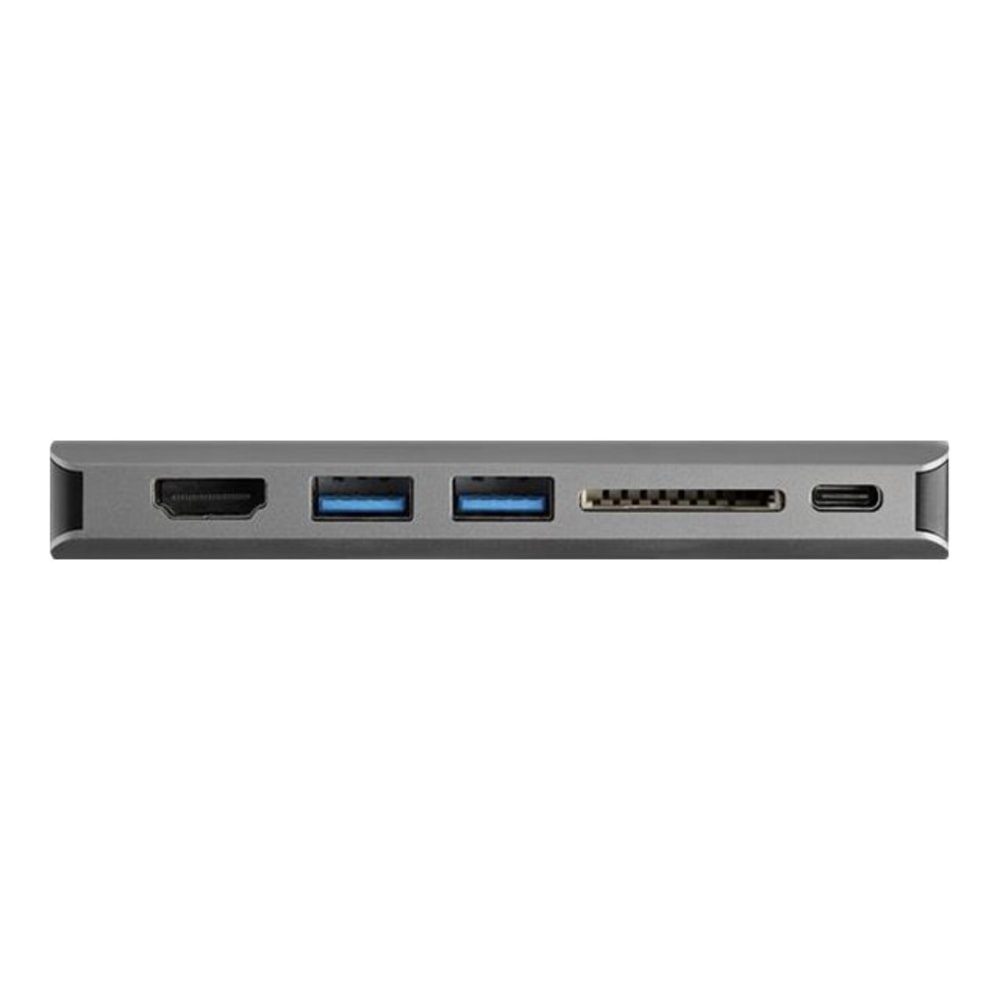 StarTech.com USB-C Multiport Adapter - HDMI or VGA - Attached 30 cm Host Cable - 1x USB-C and 2x USB-A - 100W PD includes PD Passthrough - SD Card Reader - USB Type-C Mini Dock (DKT30CHVAUSP)