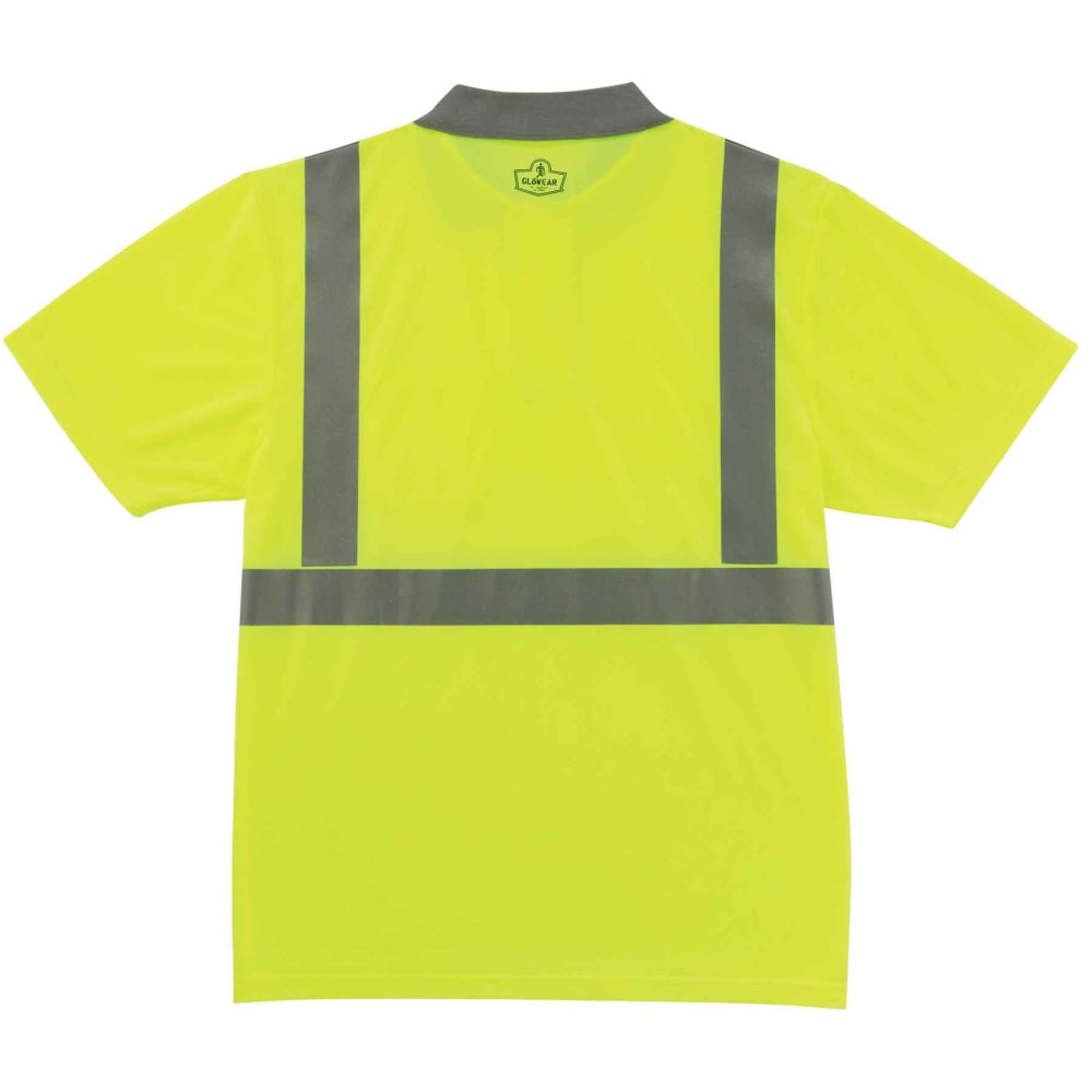 Ergodyne GloWear 8295 Type R Class 2 Polo Shirt, 3X, Lime