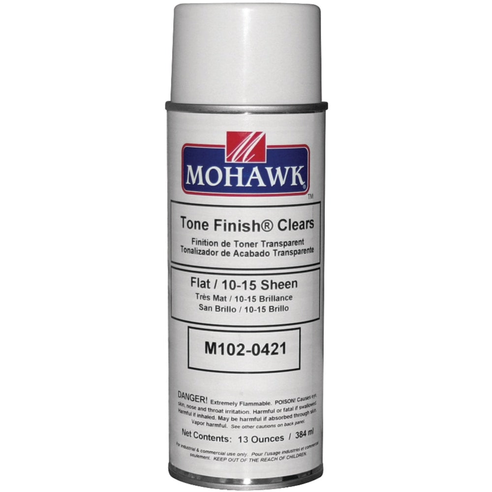 Mohawk Tone Finish Clear Lacquer Flat - Aerosol - 13 fl oz (0.4 quart)Aerosol Spray Can - Clear