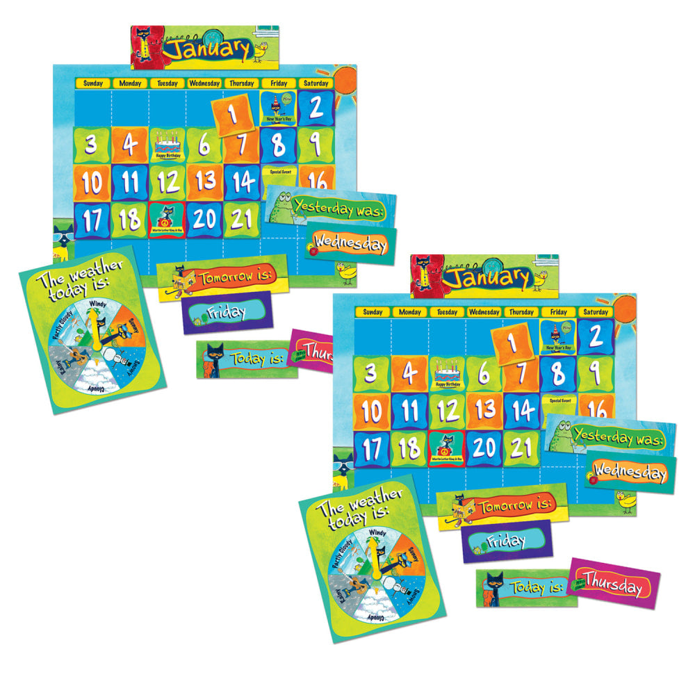 Edupress Pete The Cat Calendar Kits, Multicolor, Set Of 2 Kits