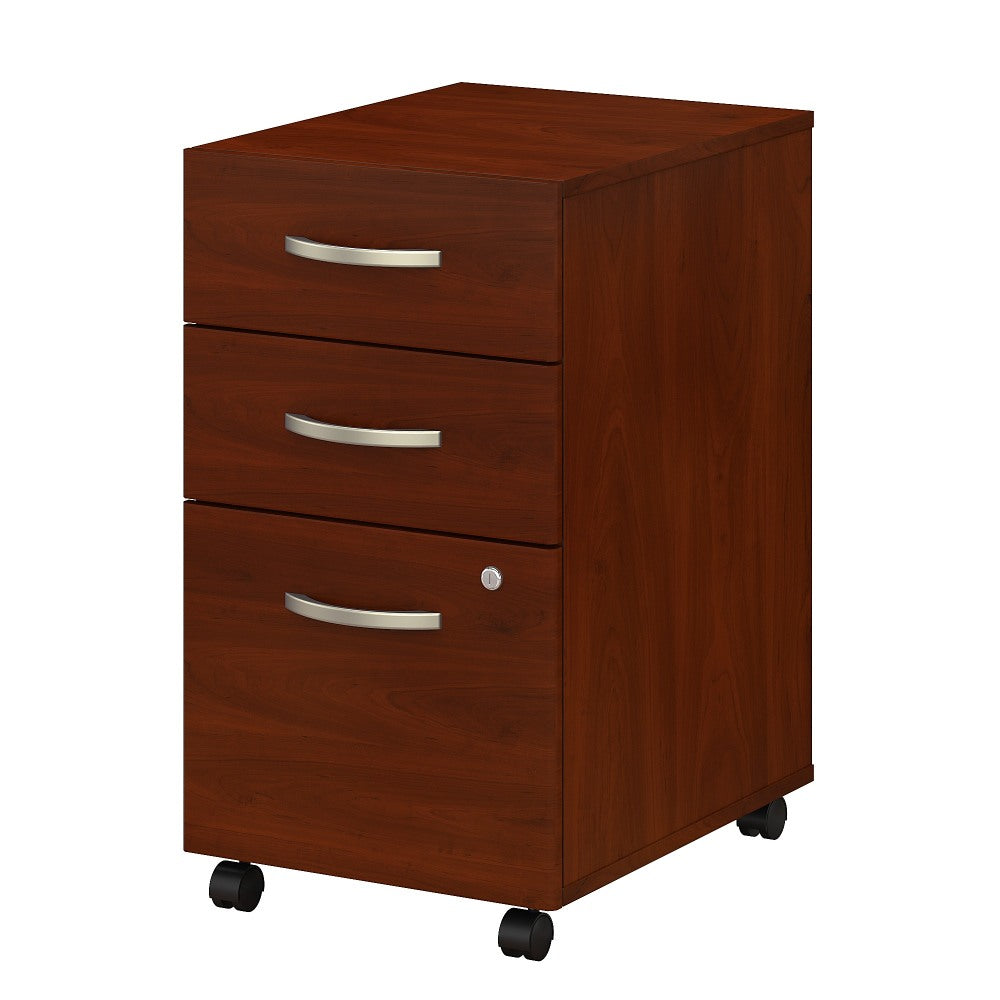 Bush Business Furniture Studio C 20-1/6inD Vertical 3-Drawer Mobile File Cabinet, Hansen Cherry, Delivery