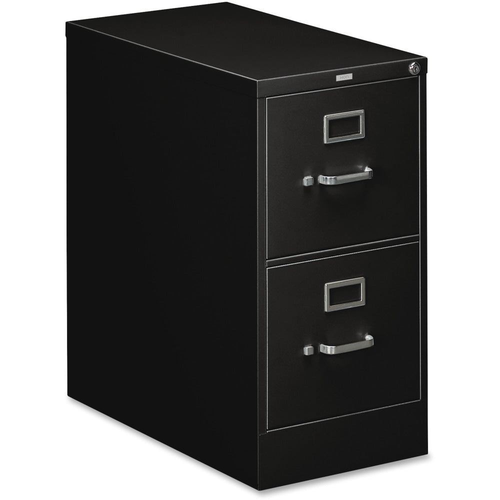 HON 310 26-1/2inD Vertical 2-Drawer Letter-Size File Cabinet, Black