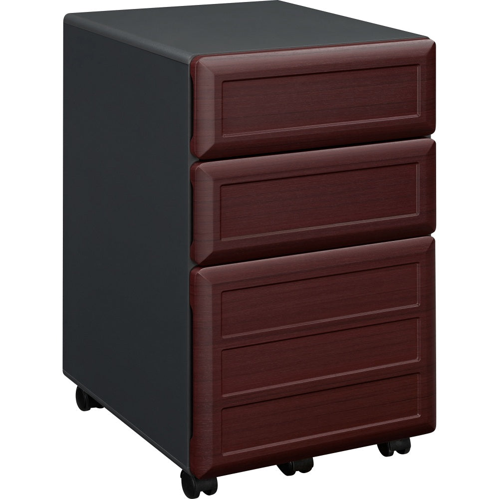 Ameriwood Home 18-3/10inD Vertical 3-Drawer Mobile File Cabinet, Cherry