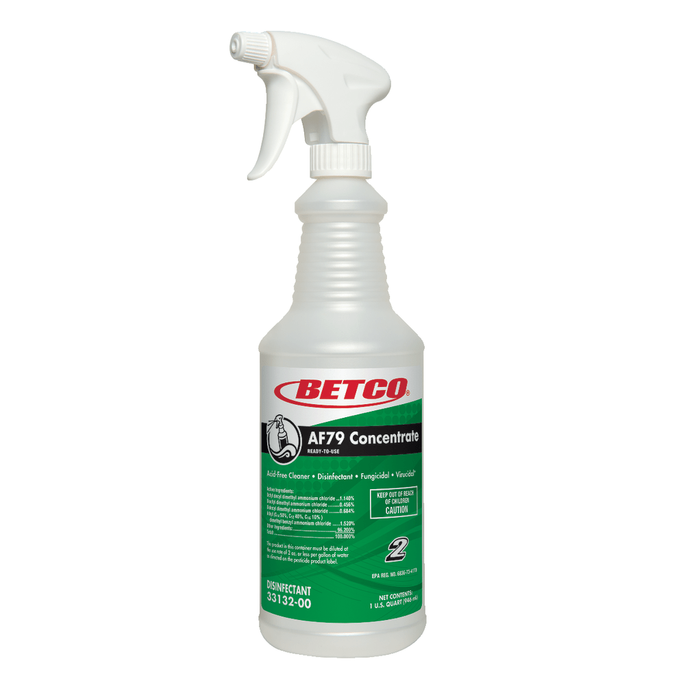 Betco AF79 Spray Bottles, 32 Oz., Pearlized, Case Of 12