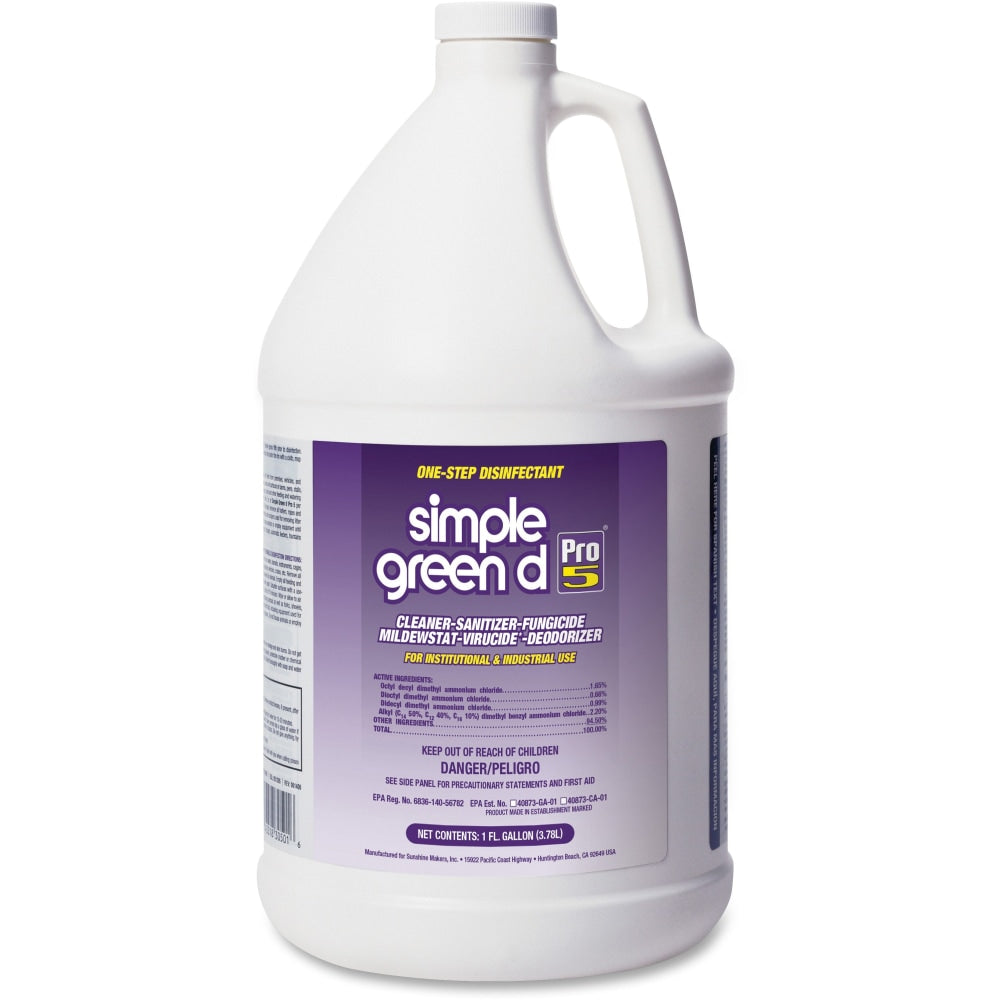 Simple Green Disinfectant Pro 5, 128 Oz Bottle