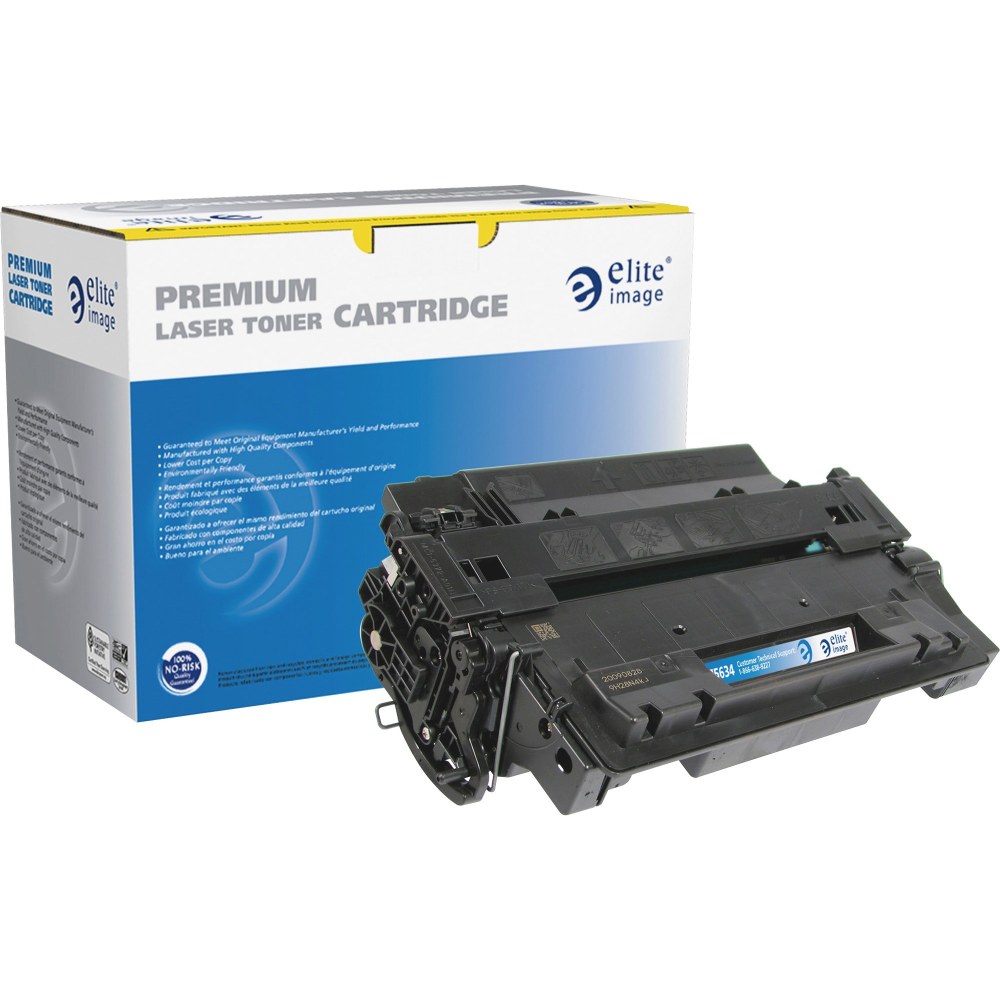 Elite Image Remanufactured Black High Yield MICR Toner Cartridge Replacement For HP 55X, CE255X