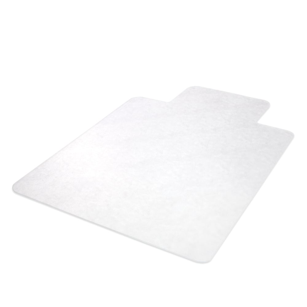 Deflecto Earth Source Chair Mat For Hard Floors, Wide Lip, 45in x 53in With Lip, Clear