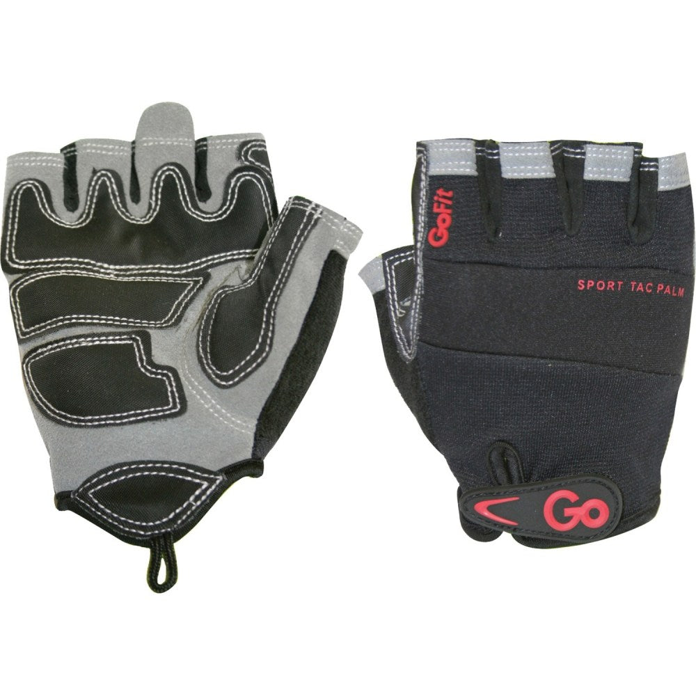 GoFit Mens Sport-Tac Pro Trainer Gloves - Hand Protection - Neoprene Coating - Large Size - Synthetic Leather Palm