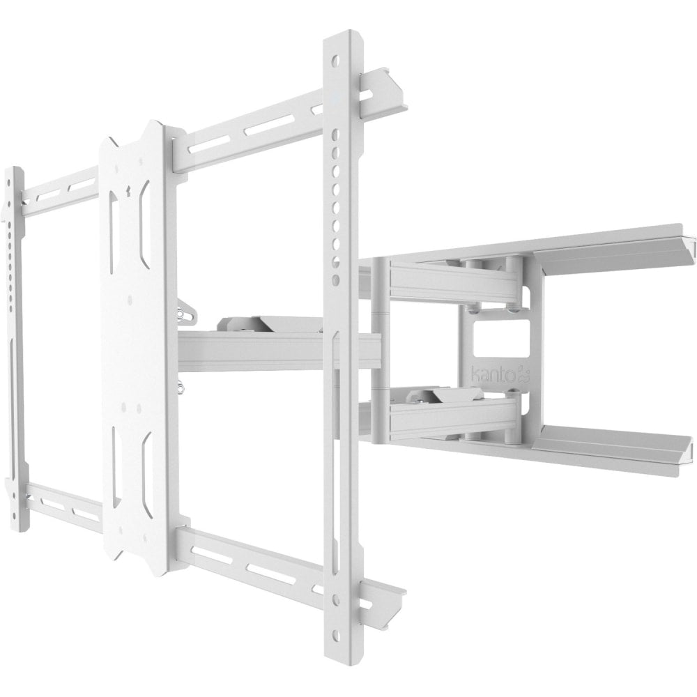 Kanto Full Motion PDX650 - Bracket - full-motion - for flat panel - steel - white - screen size: 37in-75in - wall-mountable