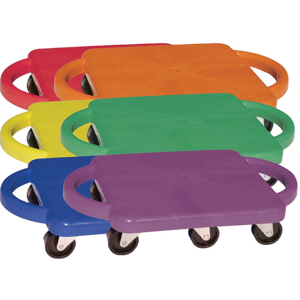 Champion Sports Standard Scooter Set w/Handles - Blue, Green, Orange, Red, Yellow, Purple - Plastic