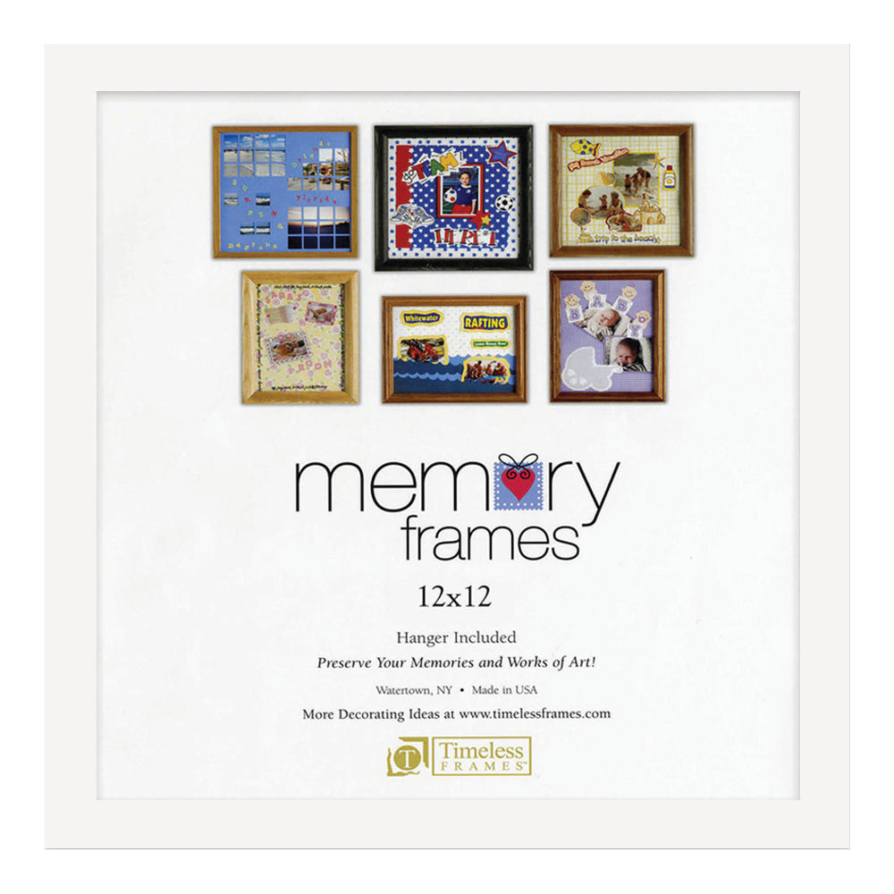 Timeless Frames Anna Memory Frame, 12in x 12in, White