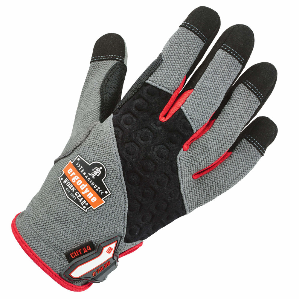 Ergodyne ProFlex 710CR Armortex Heavy-Duty Cut-Resistant Gloves, Medium, Gray