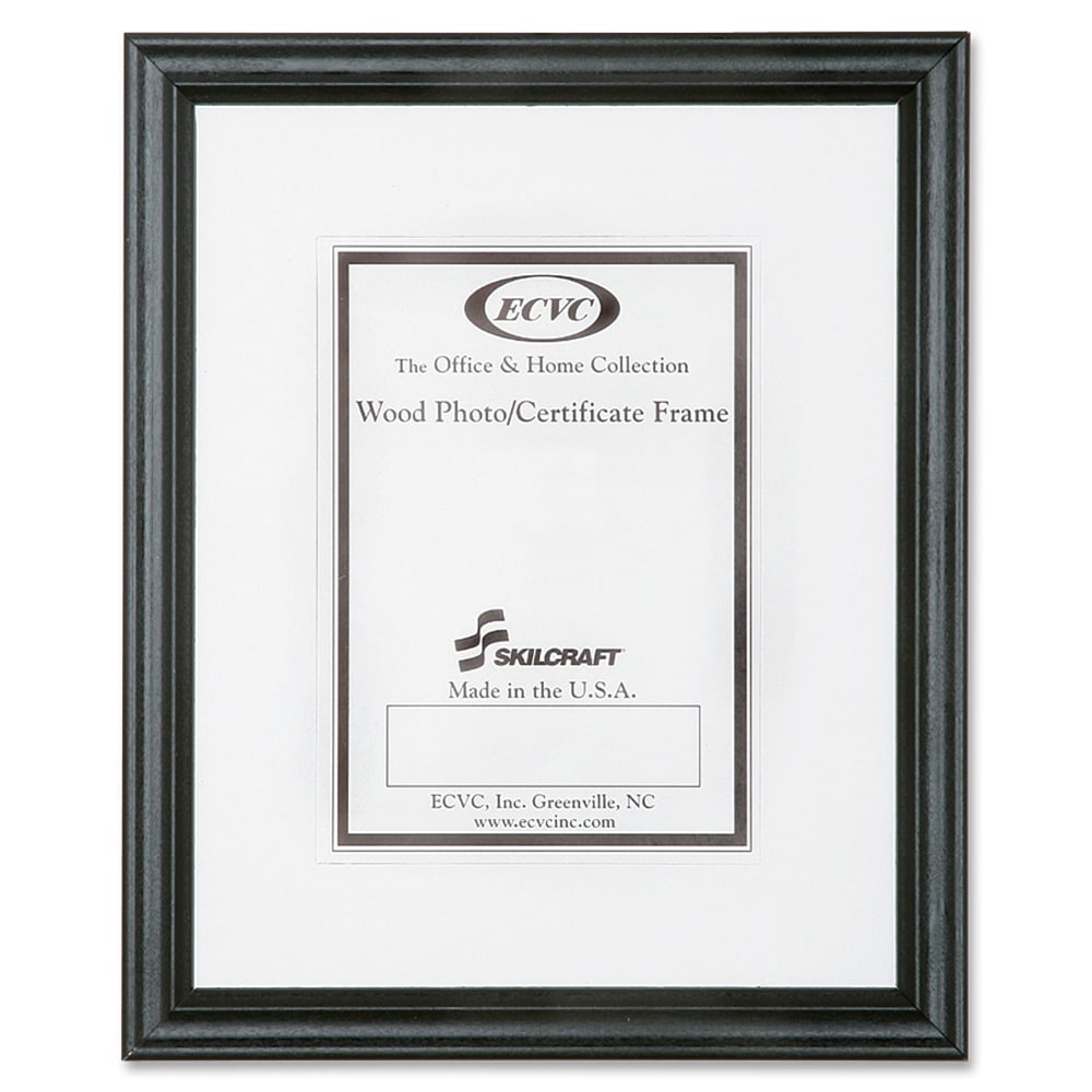 SKILCRAFT Style A Ready-Made Wood Frames, 18in x 24in, Black (AbilityOne 7105-00-061-5834)