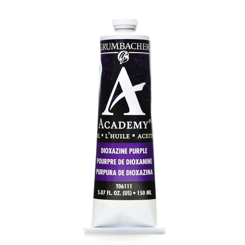 Grumbacher Academy Oil Colors, 5.07 Oz, Dioxazine Purple, Pack Of 2