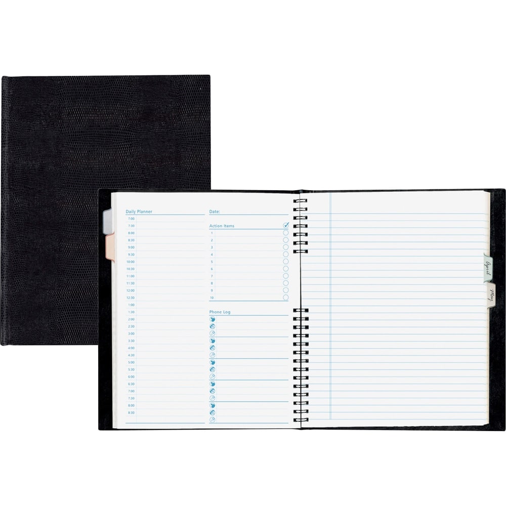 Blueline NotePro And Graphics Notebook, 7 7/16in x 9 1/2in, Black