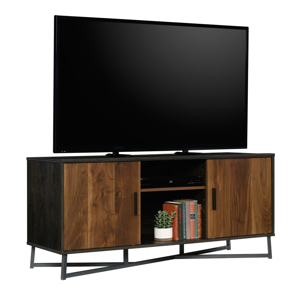 Sauder Canton Lane Credenza For 60in TVs, Brew Oak/Grand Walnut