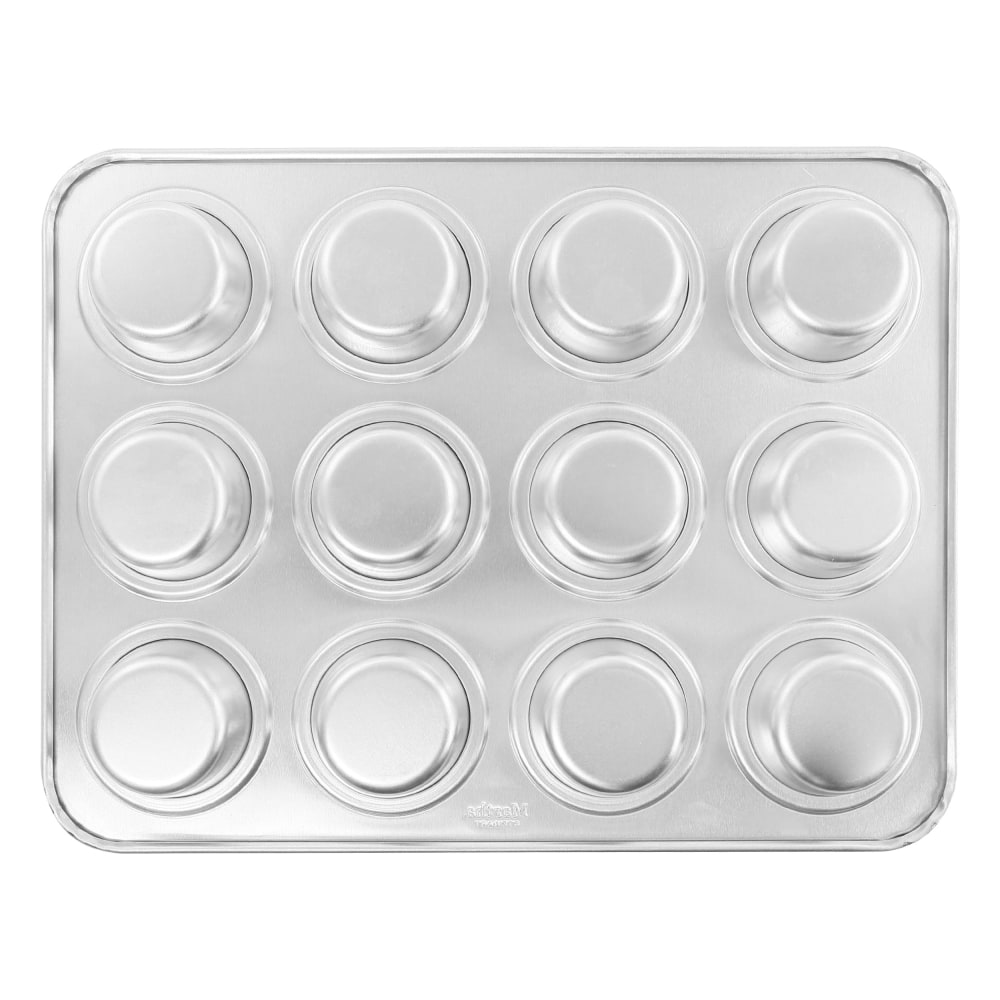 Martha Stewart 12-Cup Muffin Pan, Silver