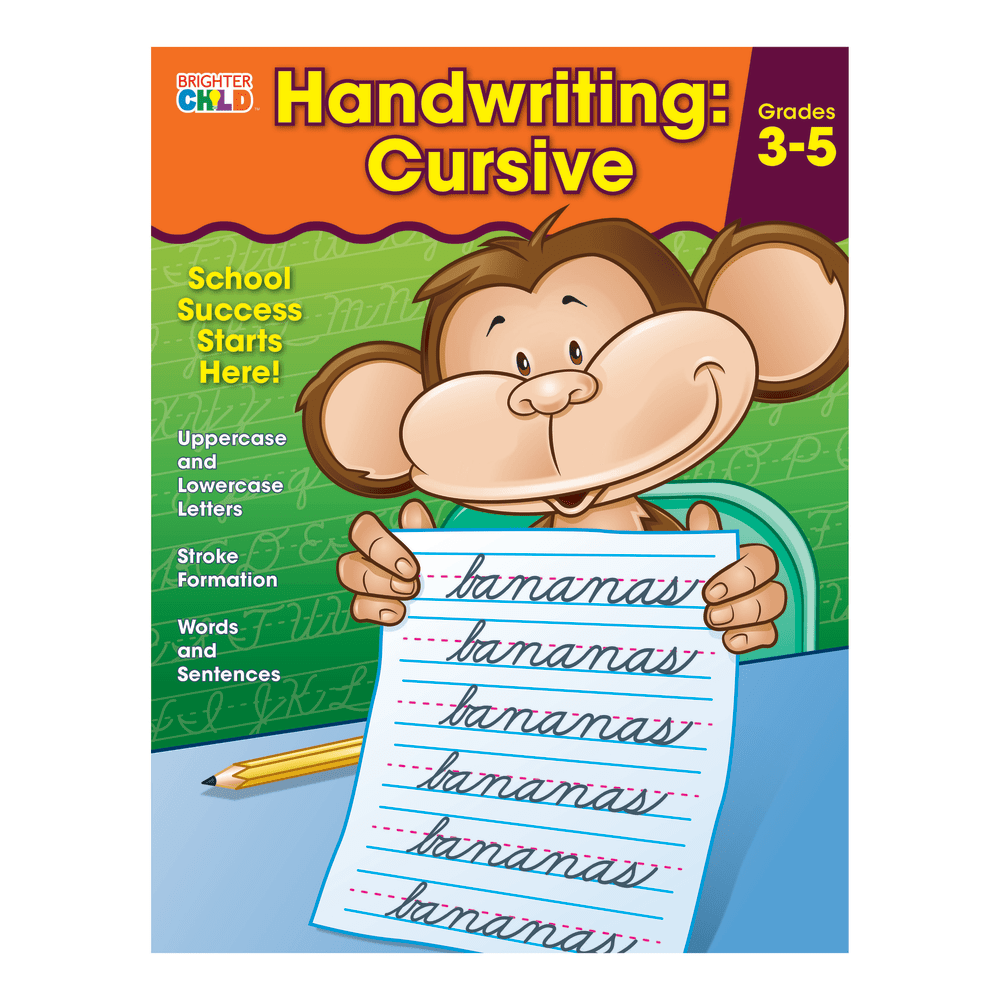 Carson-Dellosa Brighter Child Handwriting Workbook: Cursive, Ages 8 - 11