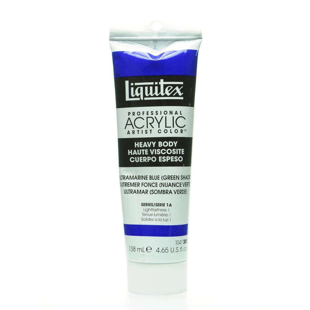 Liquitex Heavy Body Professional Artist Acrylic Colors, 4.65 Oz, Ultramarine Blue (Green Shade), Pack Of 2