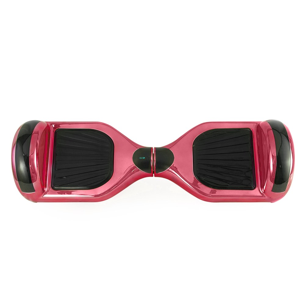 AOB Hoverboard With Bluetooth Speakers, Red Chrome