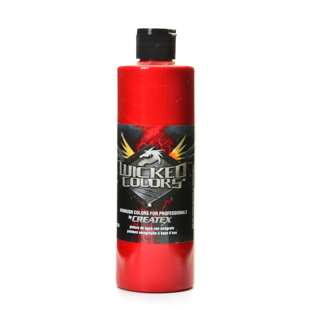 Createx Wicked Colors Airbrush Paint, Detail, 16 Oz, Scarlet