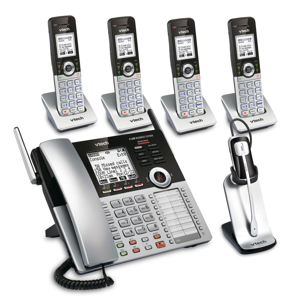 VTech 4-Line Small Business Office Phone System with 4 CM18045 Handsets