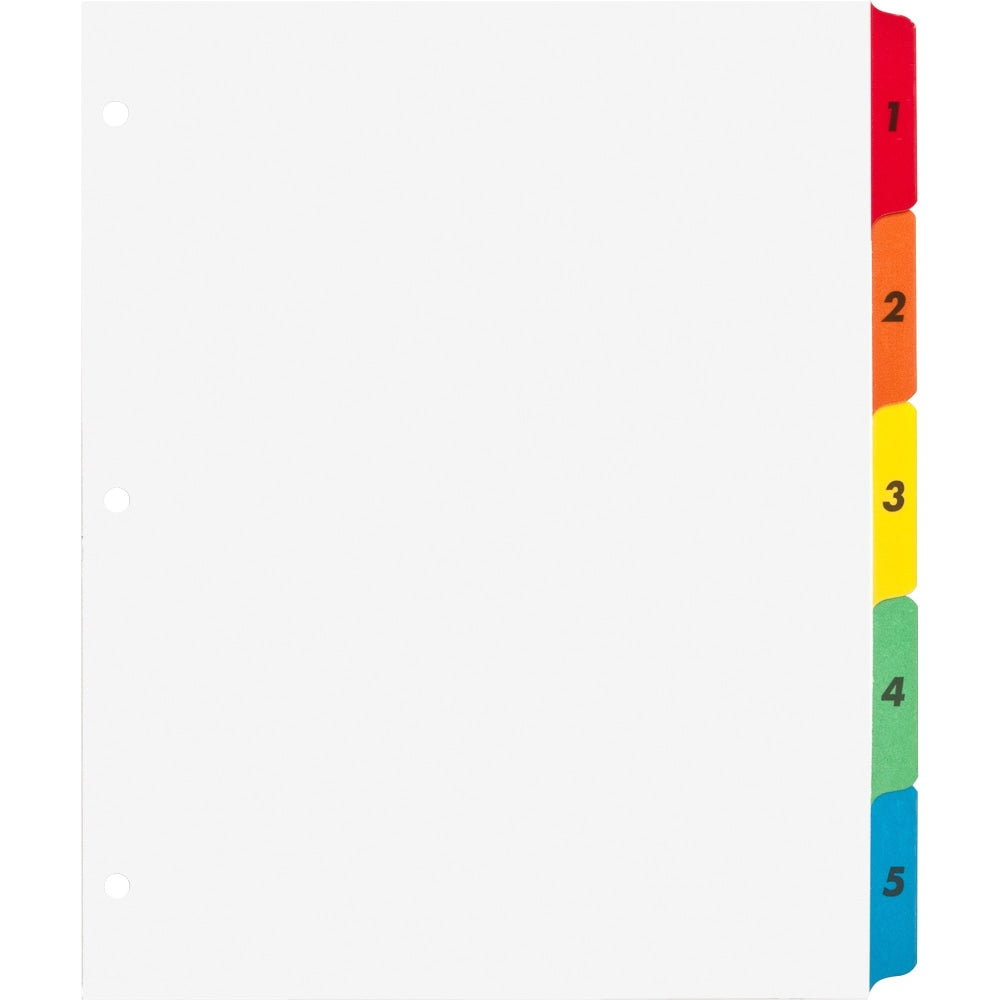 Sparco Quick Index Dividers With Table Of Contents Page, 1-5